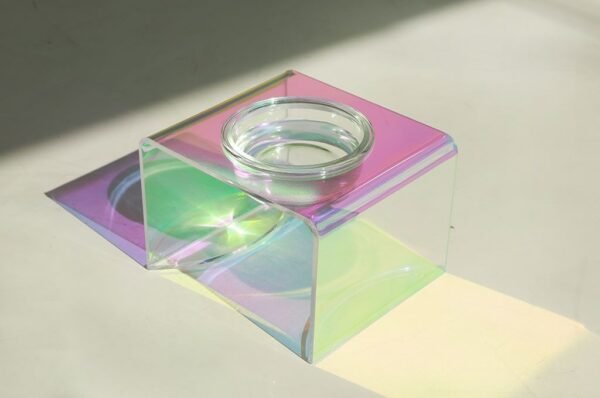 Acrylic Pet Dazzling Bowl Food Basin Small Dog - Image 7